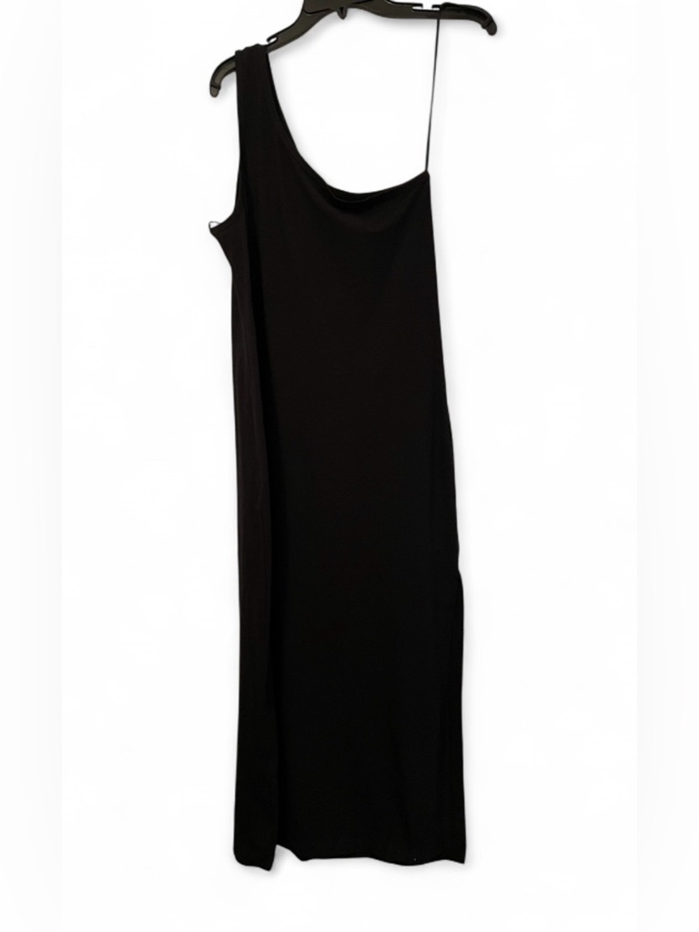 NWT Seafolly Black One Shoulder Maxi Dress Womens Size Medium